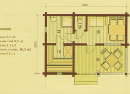 Баня 33,5 м²