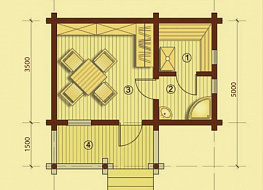 Баня 22,5 м²