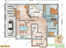 Финский дом ОЛОНЕЦ 142